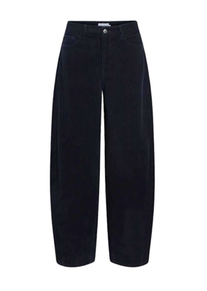 Moji Elsa mw super barrel jeans Black Denim/Brown Stitch Object 